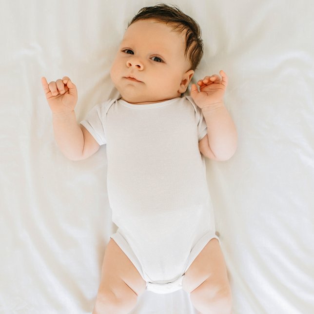 Body Para Bebê T-Shirt Personalizado De Bebê Jersey (Personalized Baby Jersey Bodysuit T-Shirt)