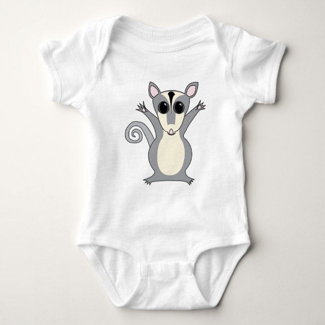 Body Para Bebê T-Shirt Possum (Frente)