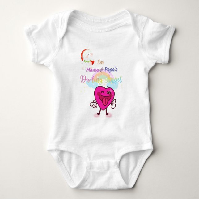 Body Para Bebê T-Shirt Querido Angel (Frente)