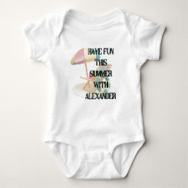 Body Para Bebê T-Shirt Summer Divertido Alexander Baby Bodyfato.