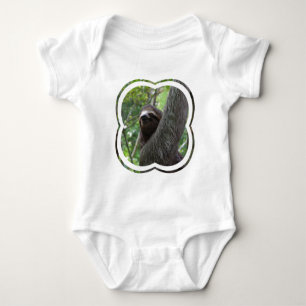 Body Para Bebê T-shirt Toed dois do bebê da preguiça