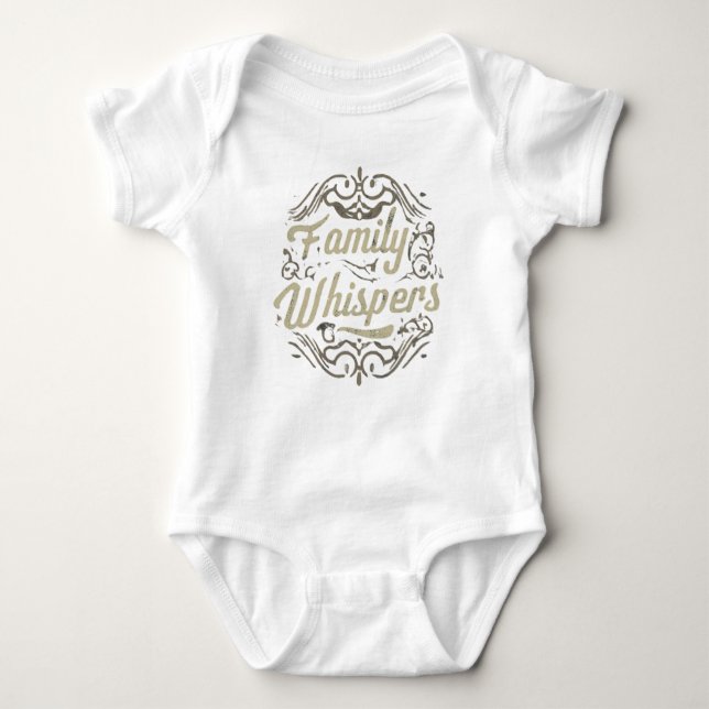 Body Para Bebê T-Shirt Whispers Familiar (Frente)