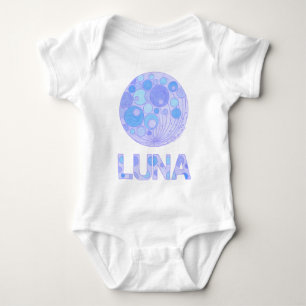Body Para Bebê T-Shirts Blue Moon Luna