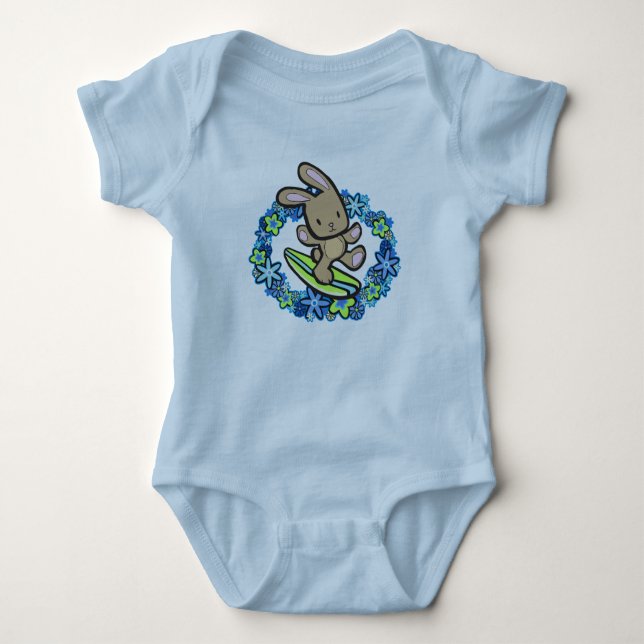 Body Para Bebê T-Shirts de Criança de coelhinhos de chocolate (Frente)