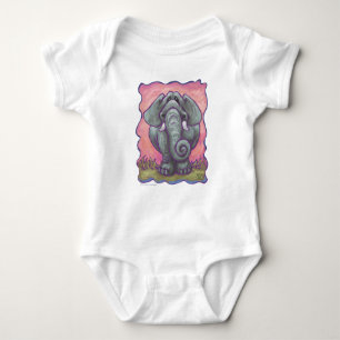 Body Para Bebê T-Shirts de elefante