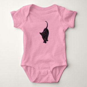 Body Para Bebê T-Shirts de Gato Negro