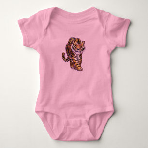 Body Para Bebê T-Shirts de Tigre