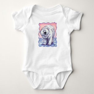 Body Para Bebê T-Shirts de Urso Polar