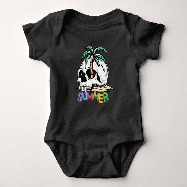 Body Para Bebê T-shirts de Verão (Frente)