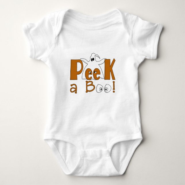 Body Para Bebê T-shirts e presentes de Boo Halloween (Frente)