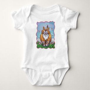 Body Para Bebê T-Shirts Ginger Cat
