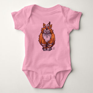 Body Para Bebê T-Shirts Ginger Cat