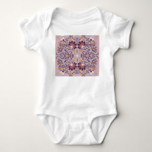 Body Para Bebê Tablete floral indiana: adorável padrão pastel