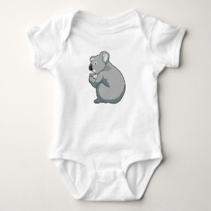 Body Para Bebê Taça Koala Coffee