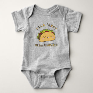 Body Para Bebê Taco 'bout bem ajustado, bebê quiroprático, quiro