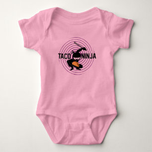 Body Para Bebê Taco Ninja Design - Bebê Jersey Bodycase