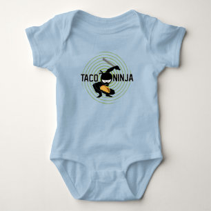 Body Para Bebê Taco Ninja Design - Bebê Jersey Bodycase