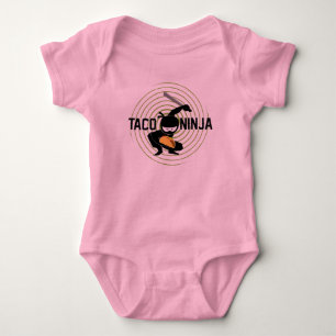 Body Para Bebê Taco Ninja Design - Bebê Jersey Bodycase
