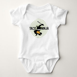 Body Para Bebê Taco Ninja Design - Bebê Jersey Bodycase