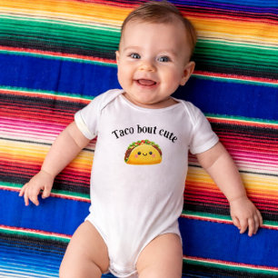 Body Para Bebê Taco sobre fofo - roupa de bebê tema taco
