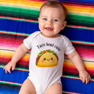 Body Para Bebê Taco sobre fofo - roupa tema taco para bebê
