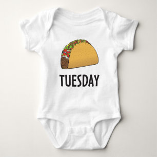 Body Para Bebê Taco terça-feira