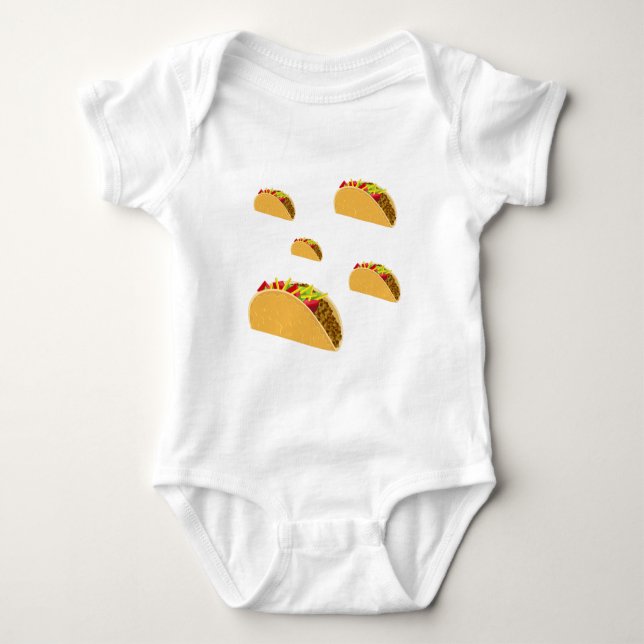 Body Para Bebê Taco Terça-feira Design - Bebê Jersey Bodycase (Frente)