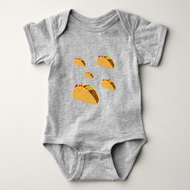 Body Para Bebê Taco Terça-feira Design - Bebê Jersey Bodycase (Frente)
