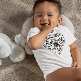 Body Para Bebê Taino - Símbolos da Cultura Porto Rico