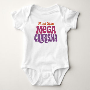 Body Para Bebê Tamanho Mini Mega Carisma Tipografia Retro para Be