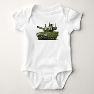 Body Para Bebê Tanque blindado moderno de desenho animado