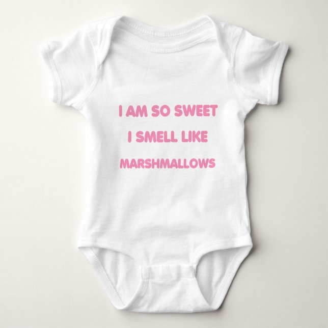 Body Para Bebê Tão doce marshmallow - Baby (Frente)