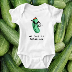 Body Para Bebê Tão Legal Quanto um Pepino – Bodysuit de Bebê
