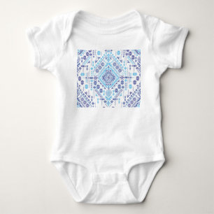 Body Para Bebê tapete paisley indiano, padrão étnico mandala.