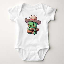 Body Para Bebê Tartaruga Chibi Cuja Tocação Toca Violão
