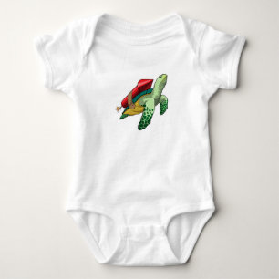 Body Para Bebê Tartaruga com foguete