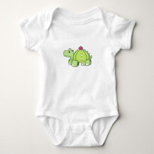 Body Para Bebê Tartaruga como Cactus