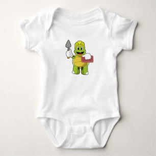 Body Para Bebê Tartaruga como Mason com Pedra