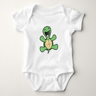Body Para Bebê Tartaruga feliz