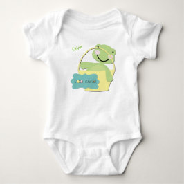 Body Para Bebê Tartaruga Muito Bonita Personalizada