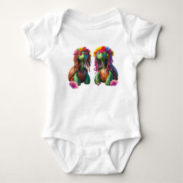 Body Para Bebê Tartarugas Reggae – Vibrações da Ilha para Sempre.