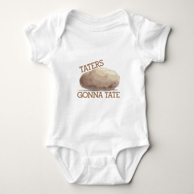 Body Para Bebê Taters que vai a Tate (Frente)