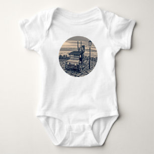 Body Para Bebê Táxi-Cab Retro a Vapor