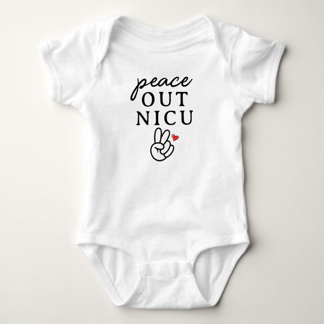 Body Para Bebê Tchau UTI Neonatal (Frente)