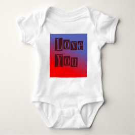 Body Para Bebê Te Amo Escuro