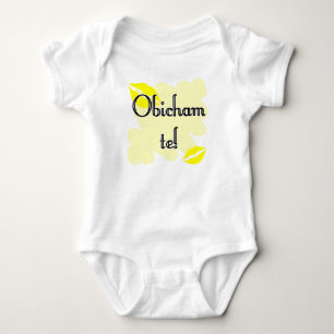 Body Para Bebê Te de Obicham! - Búlgaro - eu te amo