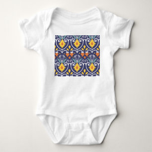 Body Para Bebê Tecido Ikat Feito à Mão: Etnico Boho