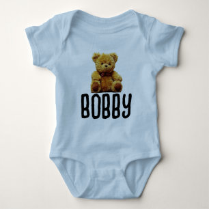 BODY PARA BEBÊ TEDDY BEAR & NAME BABY BODYSUIT