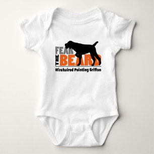 Body Para Bebê Tema a barba - apontar Griffon Wirehaired