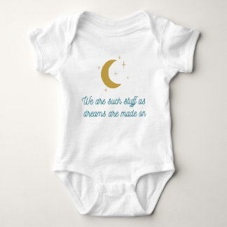 Body Para Bebê Tempest Shakespeare Citação Baby Bodysuit